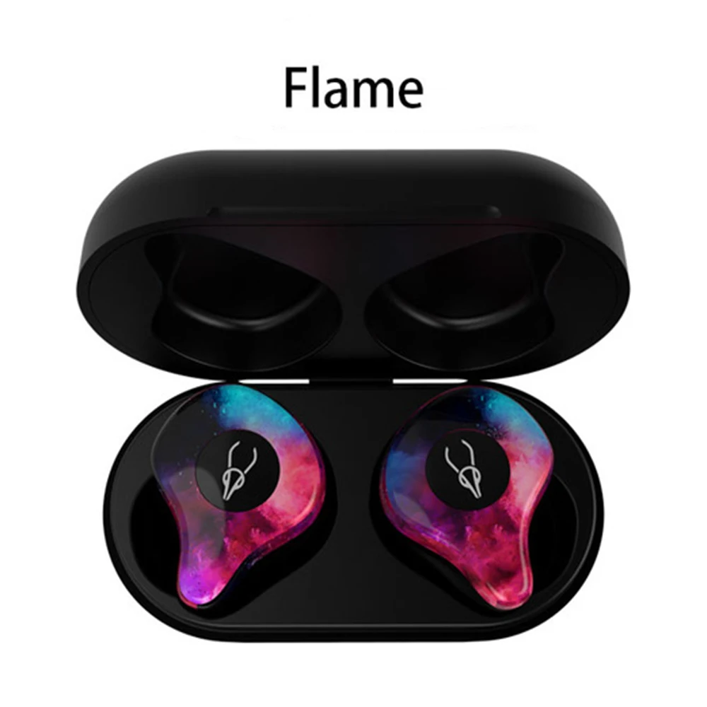 Sabbat TWS Bluetooth 5,0 наушники IPX5 водонепроницаемые Handfree гарнитуры шумоподавление беспроводные наушники для всех смартфонов - Цвет: Flame