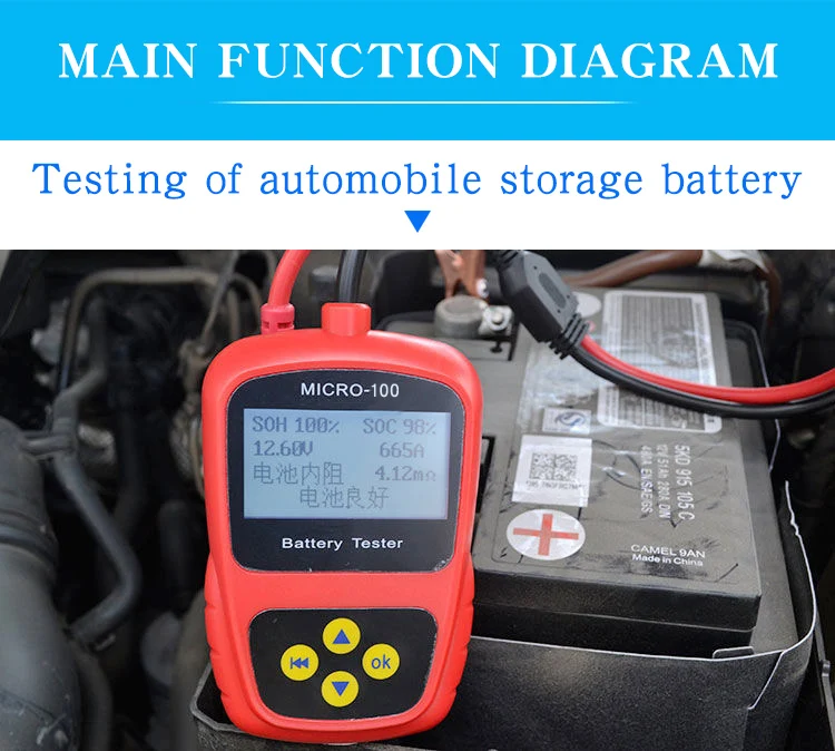 Automotive Battery Tester micro-10012v Battery Tester Battery Capacity Tester test meter digital display
