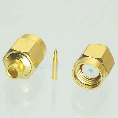 

DHL/EMS 200pcs Connector SMA male plug solder RG405 0.086" Semi-rigid cable straight -d2