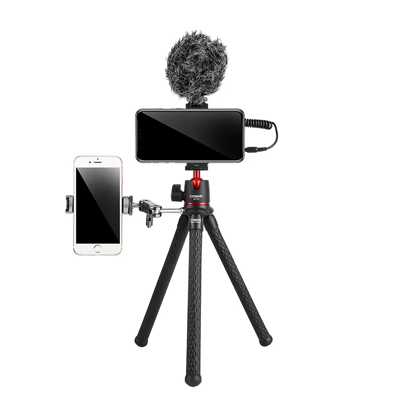 Дорожный DSLR смартфон Осьминог штатив с удлинительным винтом 1/4 для Волшебной руки Складная шариковая головка быстросъемная пластина