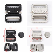 

25mm 38mm Wide Tactical Belt Buckle Quick Side Release Buckles Webbing Diy Bags Luggage Outdoor Accessories Black Silver Color