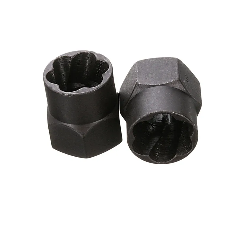 

10pcs/Set High Hat Damaged Bolts Nuts Screws Remover Extractor Removal Tools Set Threading Tool Kit Black Nuts