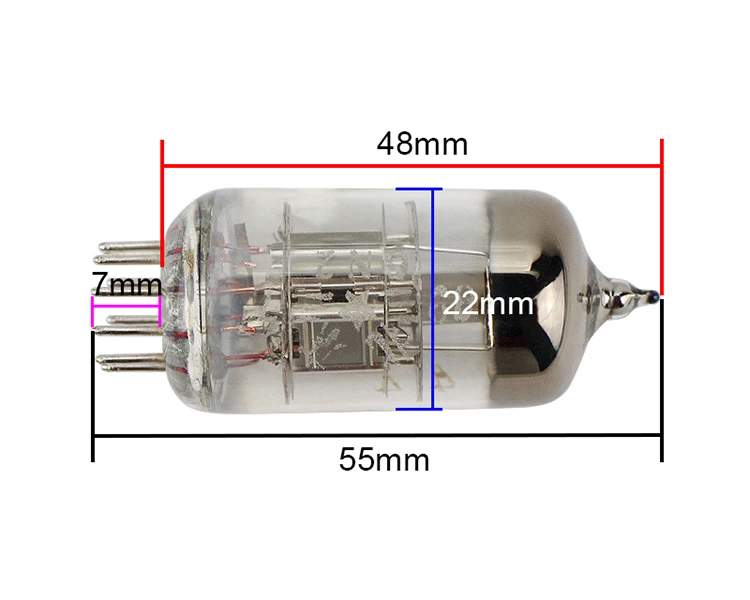 GHXAMP 6N2 J Valve Vacuum Tube Replace 6H2 Pairing Upgrade Sound Quality Electron Tube For Audio Amplifier Accessories 2pcs
