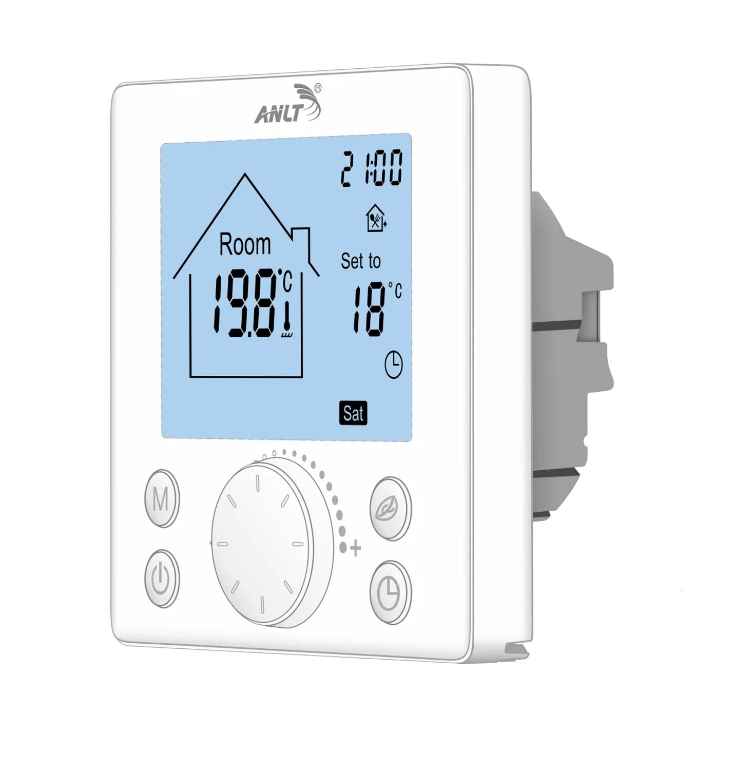 Thermostat with sensor for floor heating 110 120 220 230V 16A