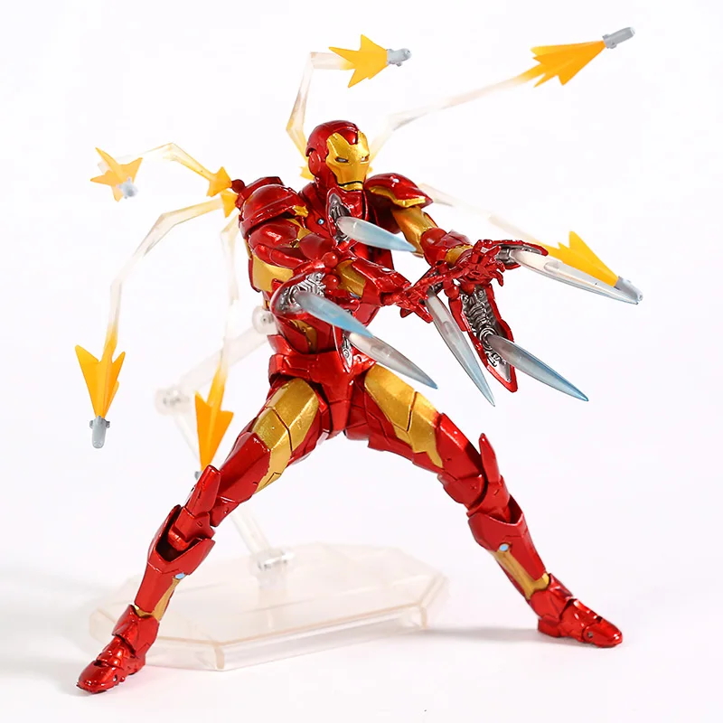 Revoltech № 013 Железный человек MK37 кровоточащий край Броня вер. ПВХ фигурка Коллекционная модель игрушки