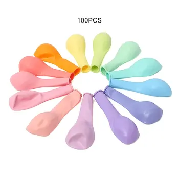 

100pcs Macaroon Latex Balloons Wedding Decoration Vintage Happy Birthday Balloon Thick Helium Inflable Party Ballons Kids Toys