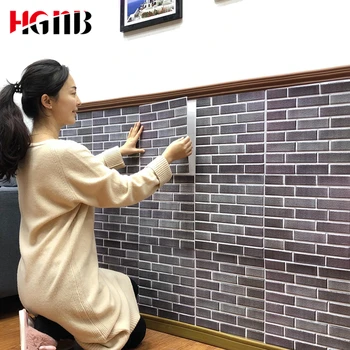 

DIY PVC Modern Brick Stone 3D Mural Wallpaper Self Adhesive Wall Paper Living Room Bedroom TV Background Stickers Home Decor