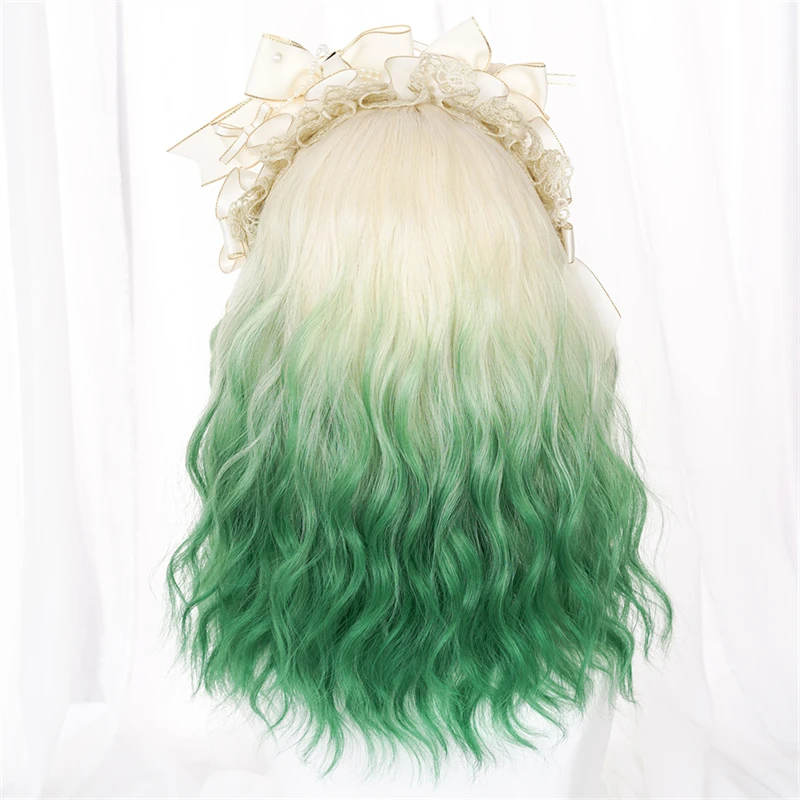 msiwigs curto ombre colorido sintético cosplay lolita harajuku peruca com franja natural ondulado anime perucas para mulher