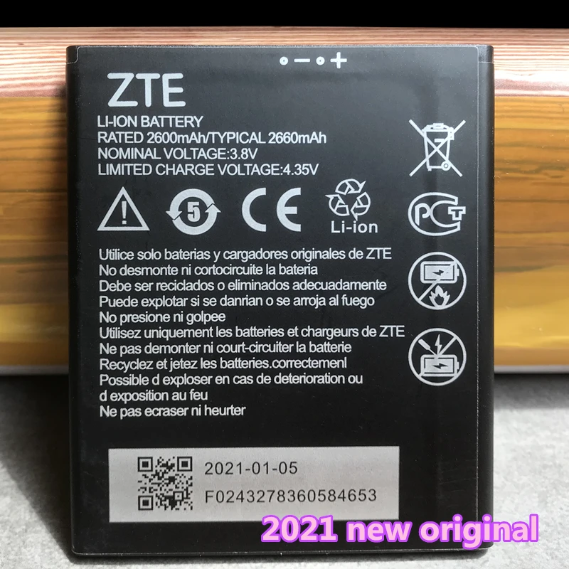 Original New For ZTE Blade A5 2019 / A3 2020 2020T A530 A606 BA530 BA606 Battery Li3826T43P4h705949 2660mAh Mobile Phone | Мобильные