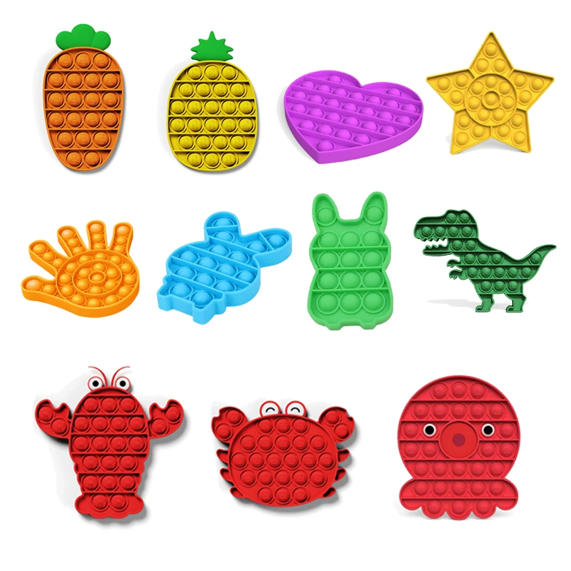 Anti-Stress Toys It-Fidget-Toys Kids Children Decompression Push Bubble Pops Special-Needs