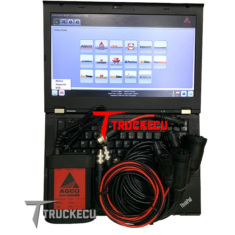 Ноутбук T420 для AGCO диагностический инструмент CANBUS FENDT fendays SISU Power WinEEM3/4 сервисный