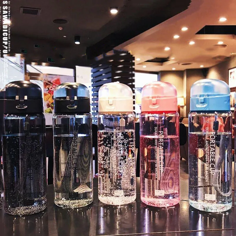 water bottle Бутылка для воды Герметичный Материал мой спортивный напиток высшего качества Тур Пешие прогулки портативный скалолазание лагерь бутылка - Цвет: water bottle