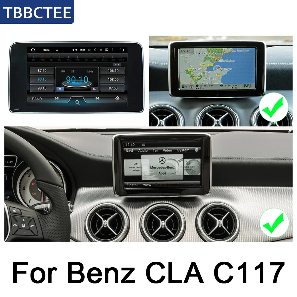 Для Mercedes Benz cla Class C117 2013~ NTG HD экран Android автомобильный gps навигационная карта стиль мультимедийный плеер радио wifi HD