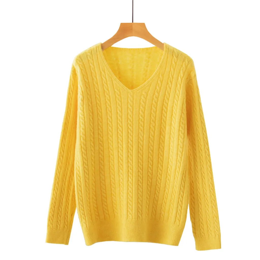 Sweater Women Autumn Winter New Solid Color Base Sweater Long Sleeve O Neck Fashion Loose Harajuku Slim Sweater Female Tops #V Sweater Women Autumn Winter New Solid Color Base Sweater Long Sleeve O Neck Fashion Loose Harajuku Slim Sweater Female Tops #V
