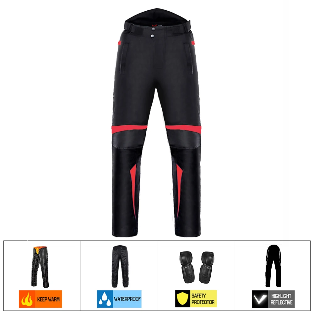 MOTOCENTRIC, водонепроницаемая мотоциклетная куртка, Мужская гоночная куртка для езды, куртка для мотокросса - Цвет: 1702-Red Pants