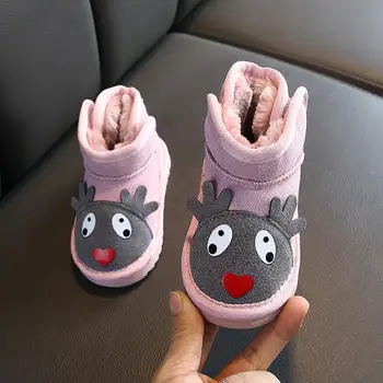 

Winter Kids Fashion Snow Boots Shorts Thick Kids Relaxation Sneakers Hot Plush Girls Winter Boots Ski Boots Baby