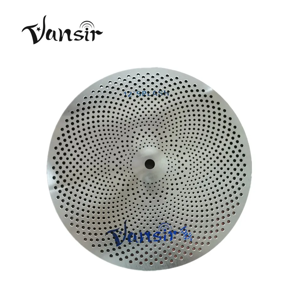 Vansir 12" Splash Professional Low Volume Cymbals Quiet Cymbals Percussion Musical Instrument for Jazz Drum Set