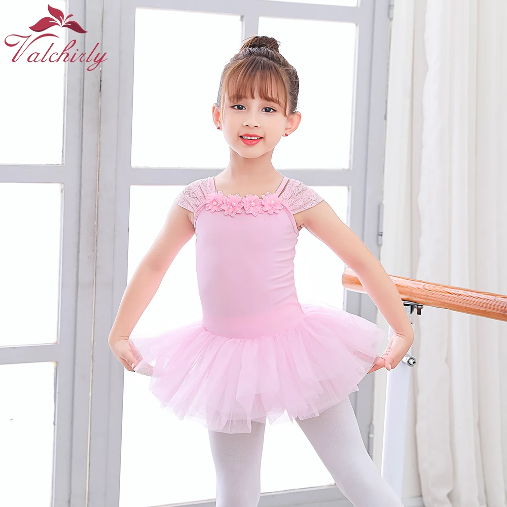 New Design Kids Flower Ballet Dress Party Dance Wear Girls Ballerina Dance Costume For Toddler ballet dress girls dance costumes