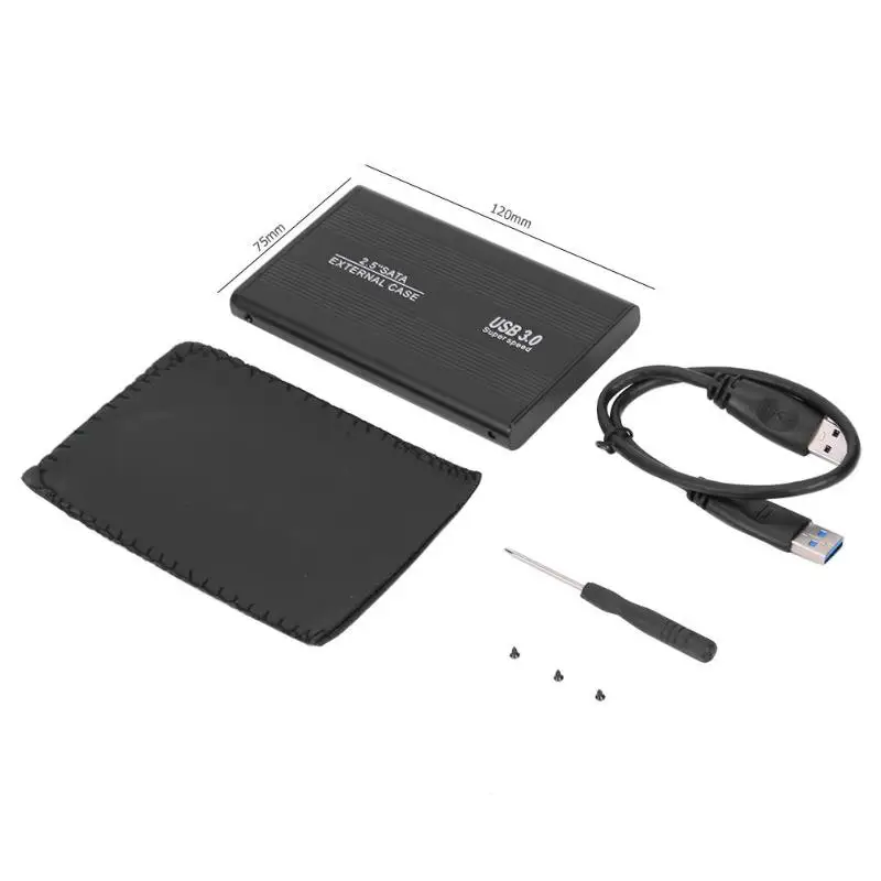 USB 3.0 Vktech 2,5 корпус для жесткого диска USB 3,0 на SATA адаптер Внешний жесткий диск Корпус HD SSD диск коробка поддержка 3 ТБ USB 2,0 HDD Чехол - Цвет: USB 3.0