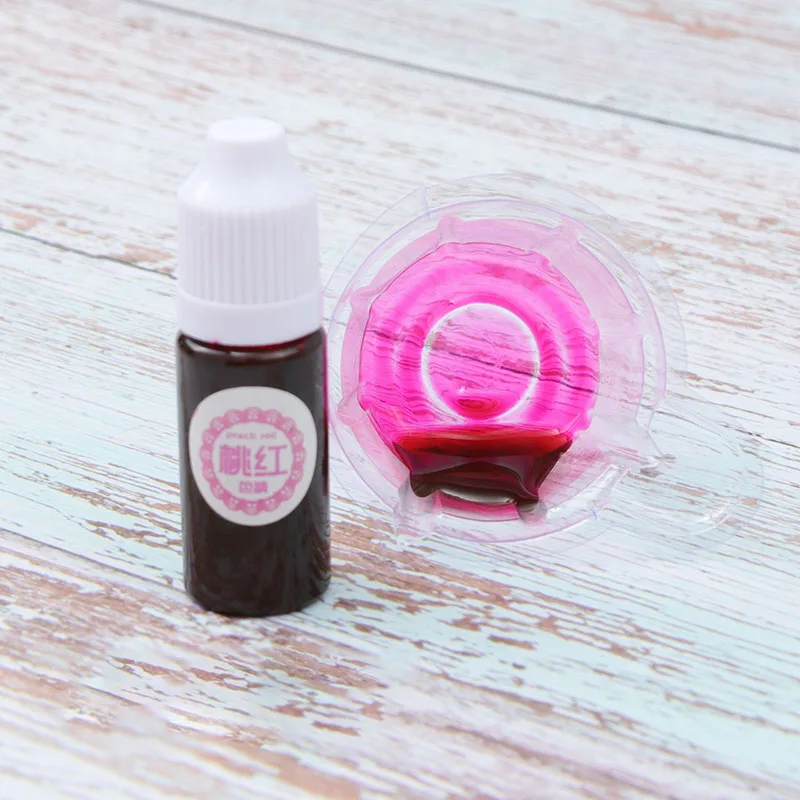 1 Pcs UV Resin Glue Pigment Color Liquid Coloring Dye DIY Jewelry Making Crafts J99Store - Цвет: Peach