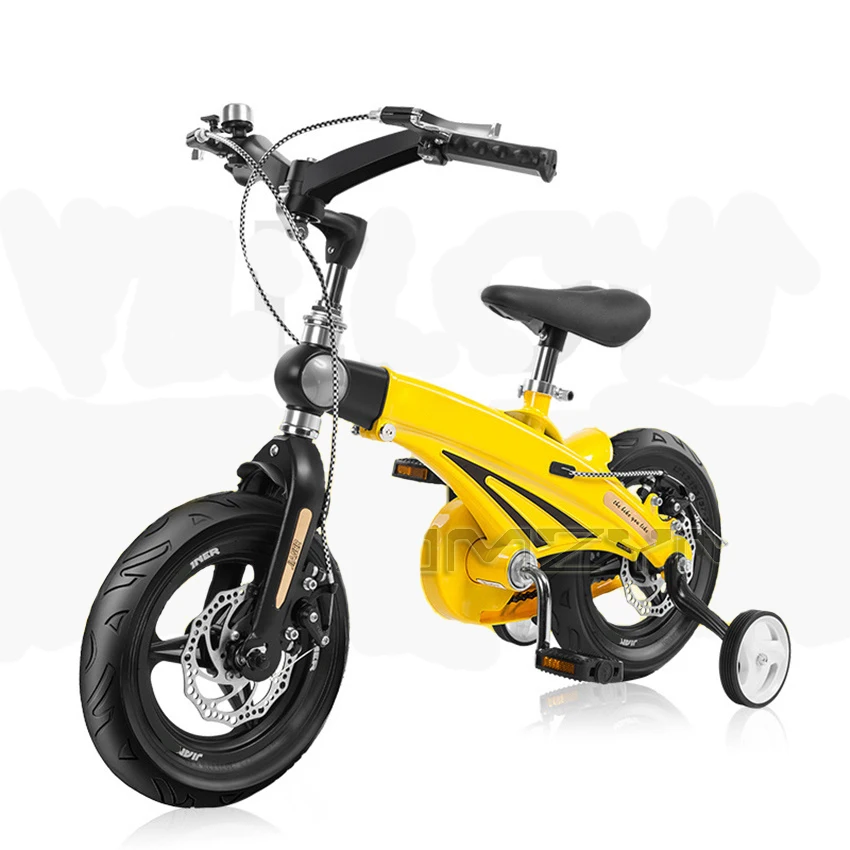 

Телескопический детский велосипед, двойной дисковый тормоз, складные игрушки для детей и взрослых, 12 /14 дюймов