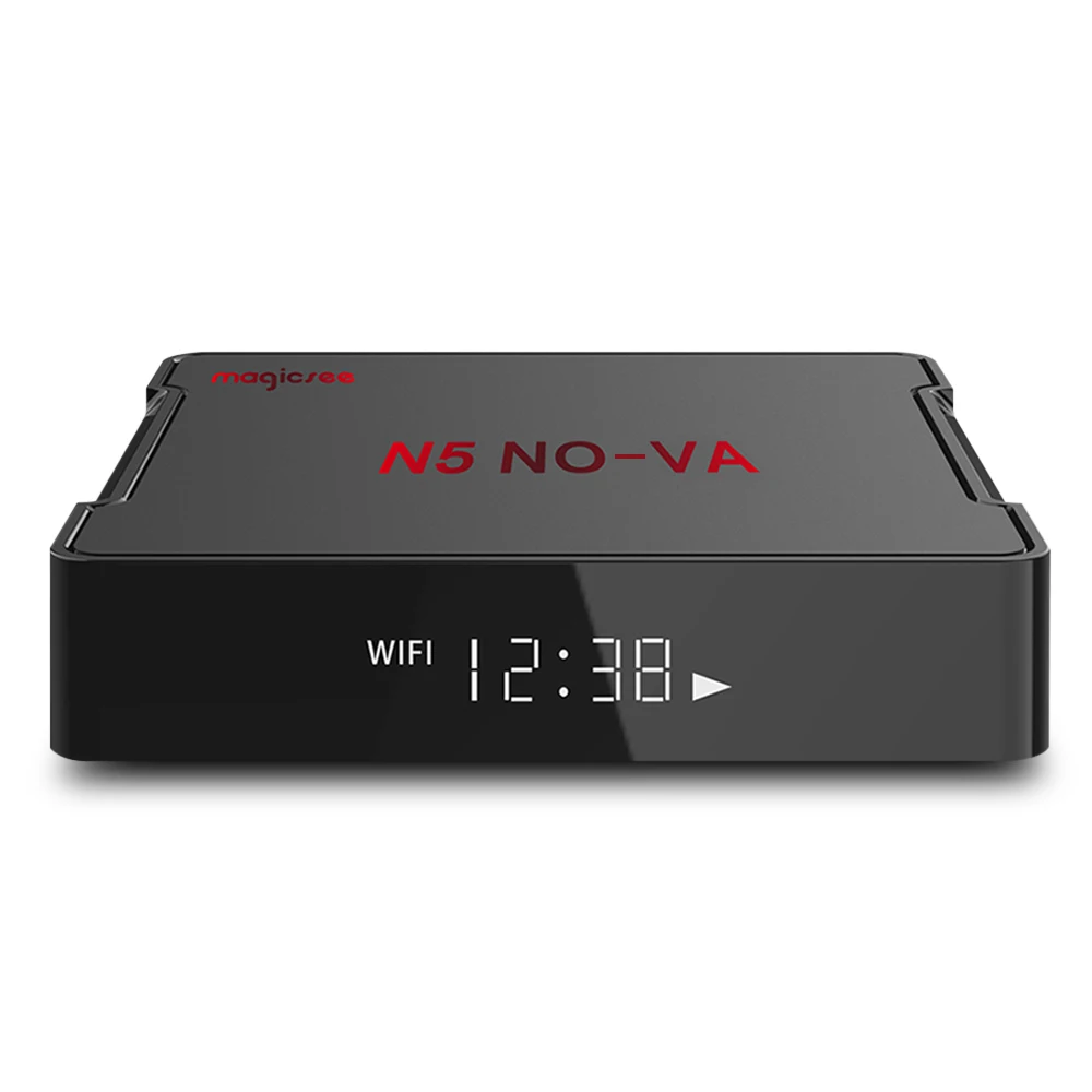 MAGICSEE N5 NOVA tv Box Qoad ядро голосовой 64 бит процессор пульт дистанционного управления с воздушной мышью Android 9,0 4 Гб 64 Гб двухдиапазонный WiFi BT4.0 4K телеприставка