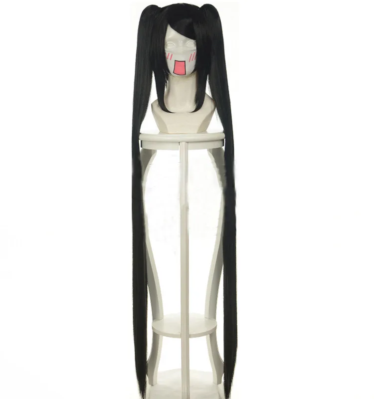 Парики для косплея BLACK ROCK SHOOTER высокотемпературные синтетические волосы черные