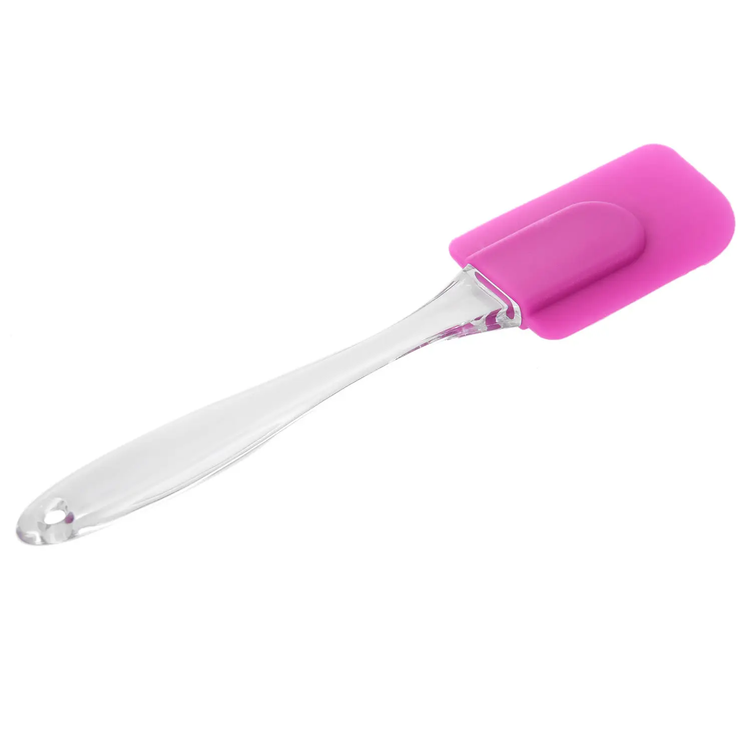  Silicone Spatula Spoon Kitchen Utensil Cake Mixer Cooking Baking Mixer Scraper(Purple)21CM