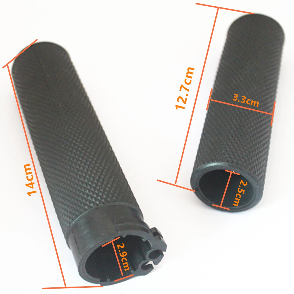 2pcs Black 1'' Motorbike Antiskid Handlebar Grips Fit  Glide 883 1200 X 48