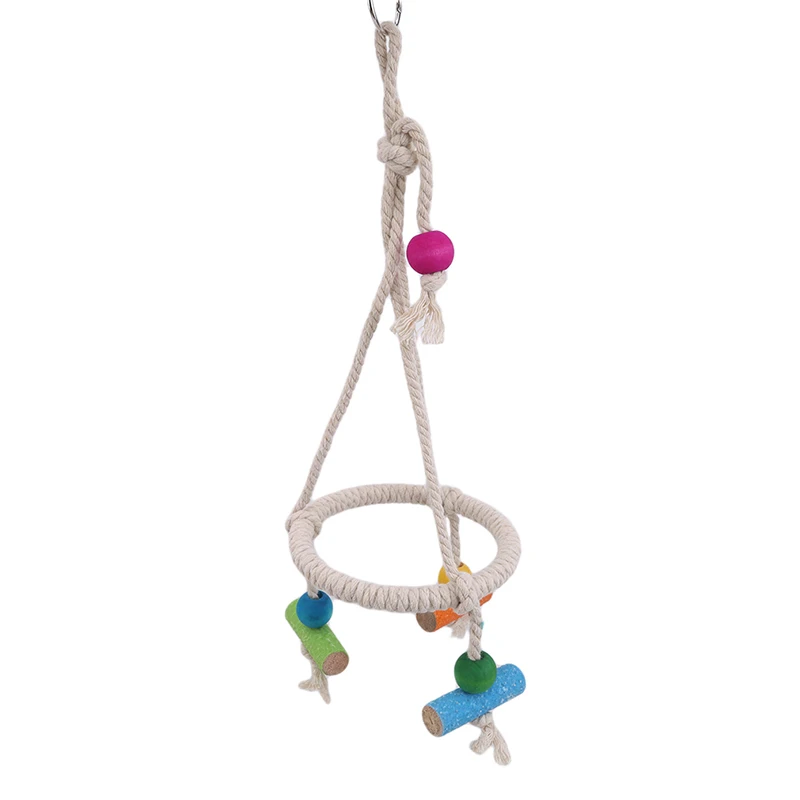 Птица игрушки окунь Висячие качели клетка для домашних животных натуральные деревянные попугаи качели игрушки птицы товары для птиц