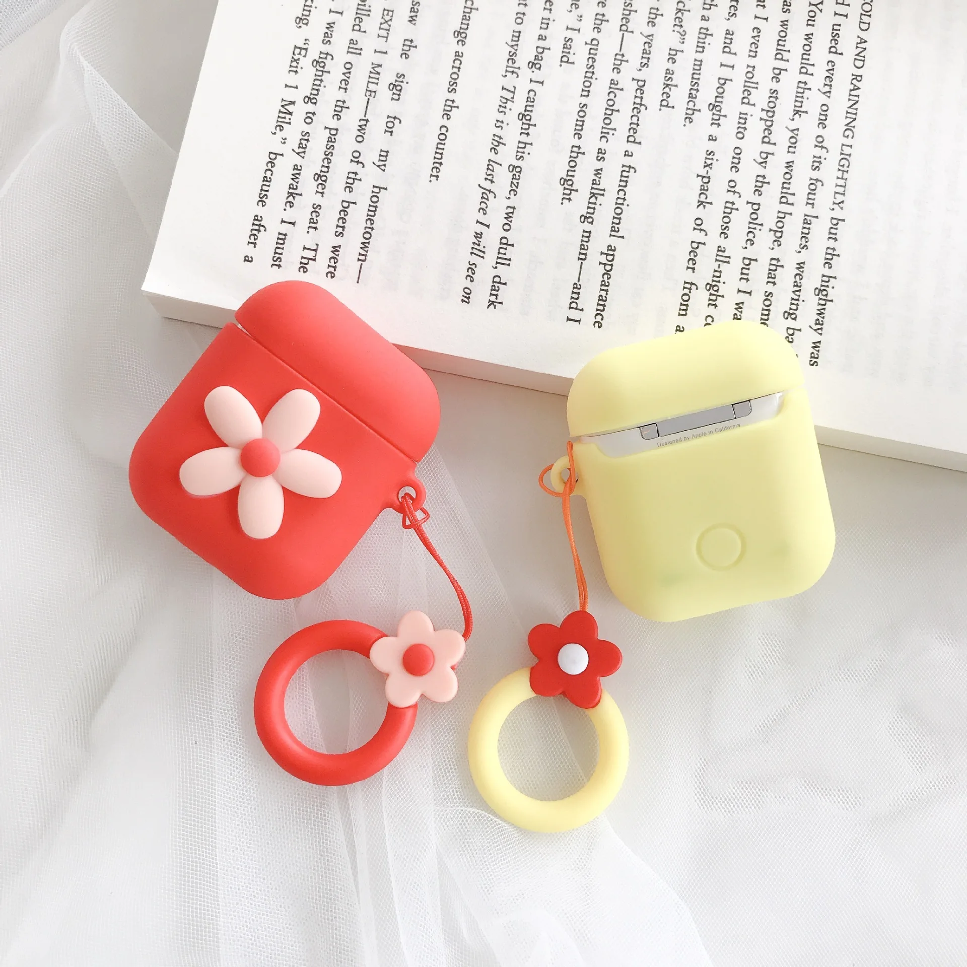 Чехол для AirPods Flower Fashion Ins style Милая коробка сладостей Apple Airpods 2 защитный чехол