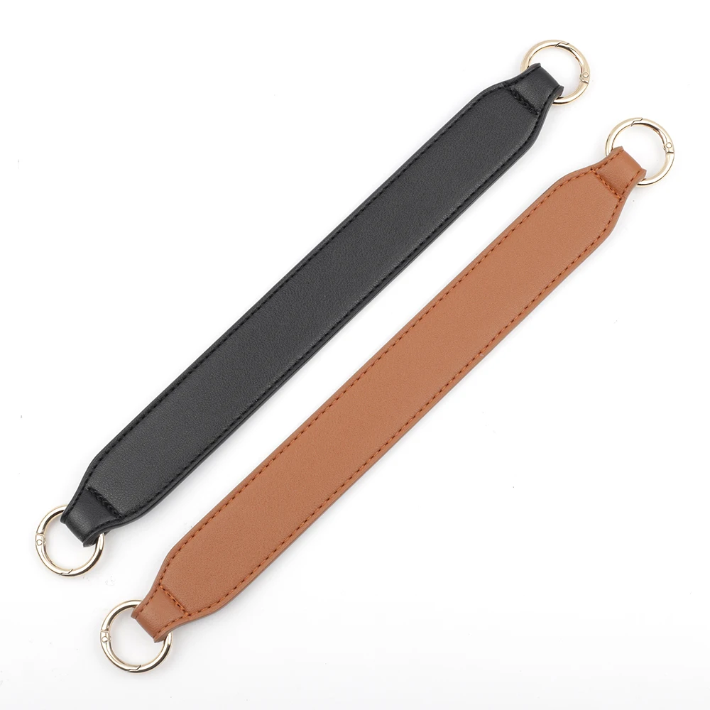 34CM Bag Shoulder Strap Wide Strap Handle Belt Band Women Handbag PU Leather Belt Strap Removable Spring Ring Bag Accessories