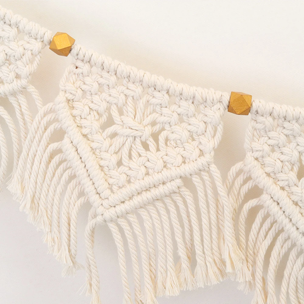 Home Decoration Bohemian Banners Macrame Wall Hanging Tapestry Art Wall Accents Yellow Beads Tassels Chic Dorm Room Home Decoration Bohemian Banners Macrame Wall Hanging Tapestry Art Wall Accents Yellow Beads Tassels Chic Dorm Room