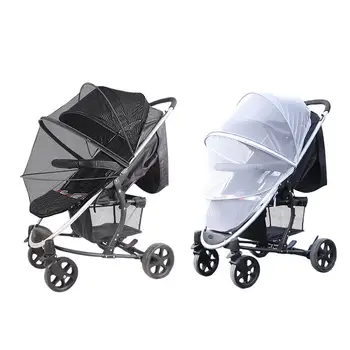 

Baby Mosquito Net For Strollers, Carriers, Car Seats Foldable Two-way Zippered Mesh Mosquito Net Stroller Accessories