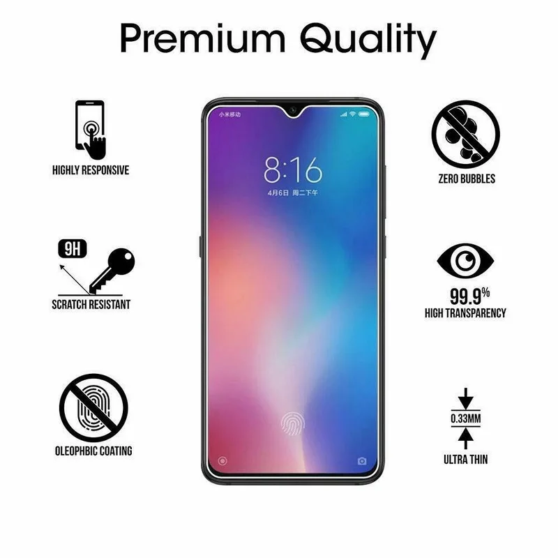 Закаленное стекло для Xiaomi Redmi Note 9 s 7 8 8T 6 5 Pro 6A 7A 8A Mi 9T SE A3 A2 Lite A1 Защитная пленка