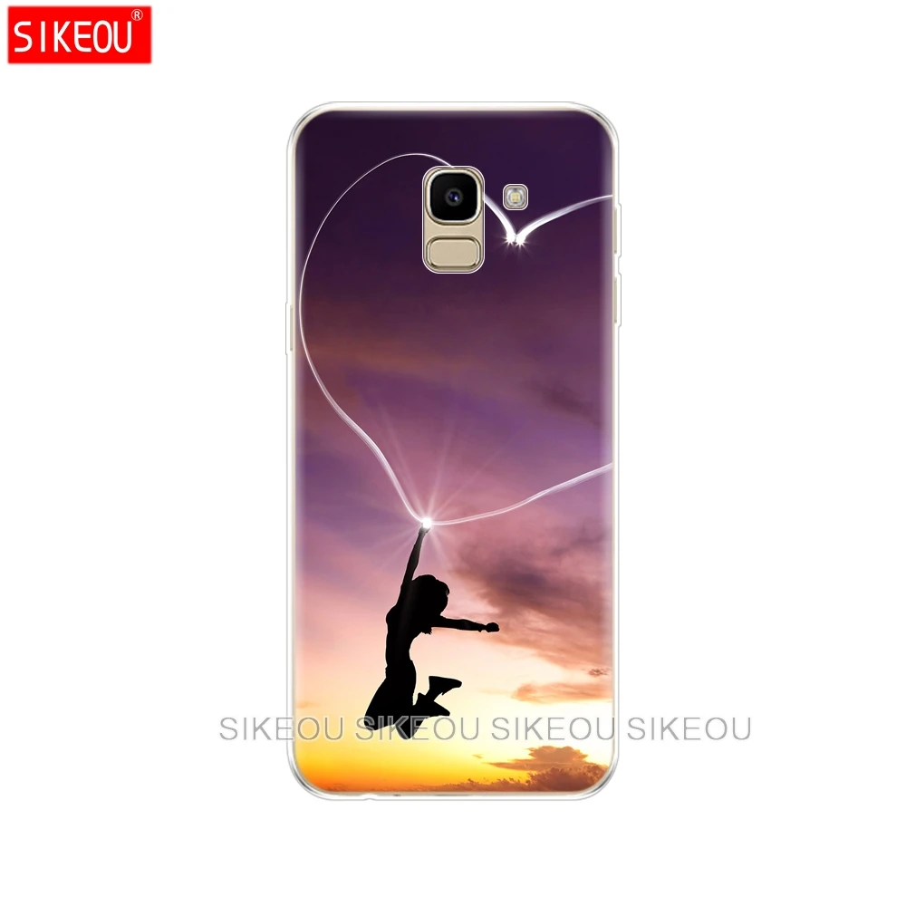 Мягкий силиконовый чехол для Samsung Galaxy J6 2018 ЕС J600 J600F искусственная кожа мягкая