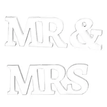 Mr And Mrs знак деревянный Английский алфавит домашние Свадебные современные украшения Декор для бара Ремесла настольные буквы искусство
