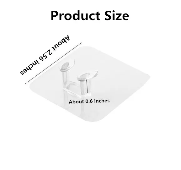 Powerful Seamless Adhesive Electrical Wire Plug Hook  Bathroom Kitchen Wall Towel Traceless Plug Hooks 30FP13