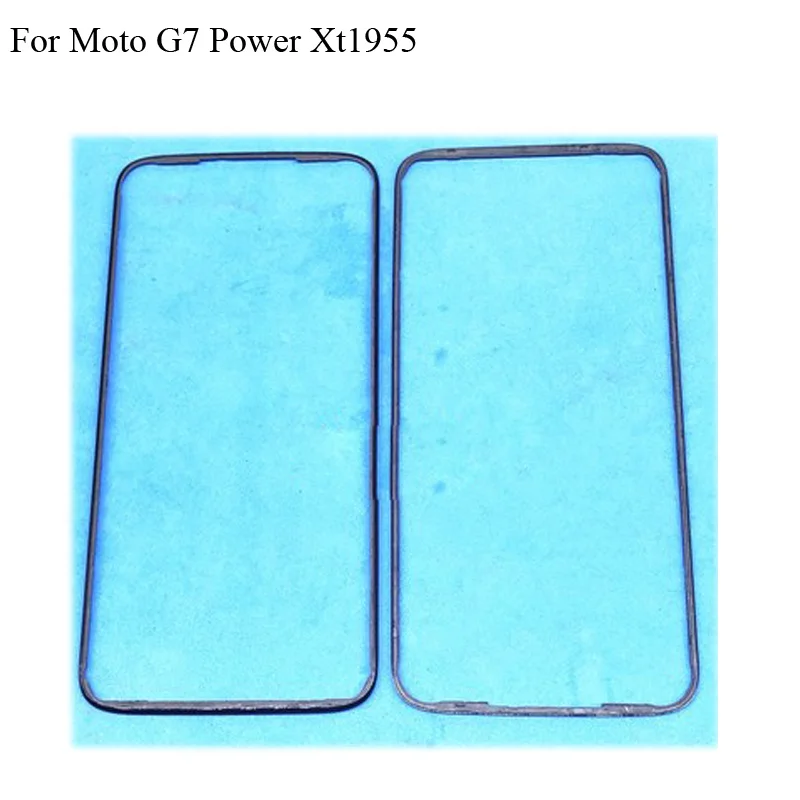 

2PCS For Moto G7 Power Front Housing Chassis Plate LCD Display Bezel Faceplate Frame (No LCD) G 7 Power parts Xt1955