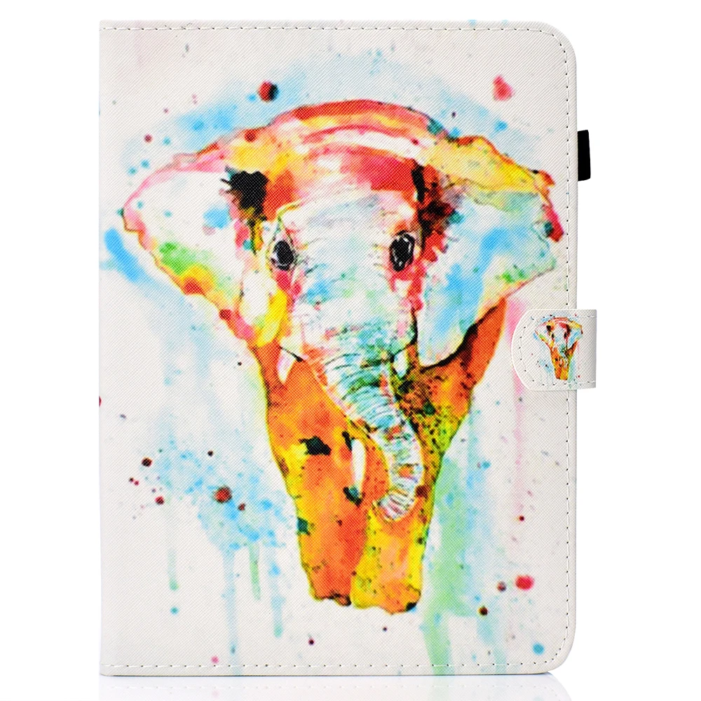 as photo Чехол для iPad Air 2 Air iPad 9,7, защитный чехол из искусственной кожи, магнитный штатив, умный чехол, чехол с мультяшным рисунком - Цвет: as photo