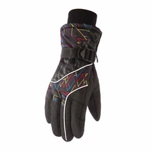 Мужские женские лыжные перчатки зимние теплые лыжные перчатки спортивные водонепроницаемые противоскользящие перчатки MN01