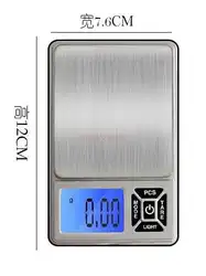 Max 500g precisão 0.1g jóias escala eletrônica precisão escala de ouro pequeno eletrônico cozinha material medicinal número grama