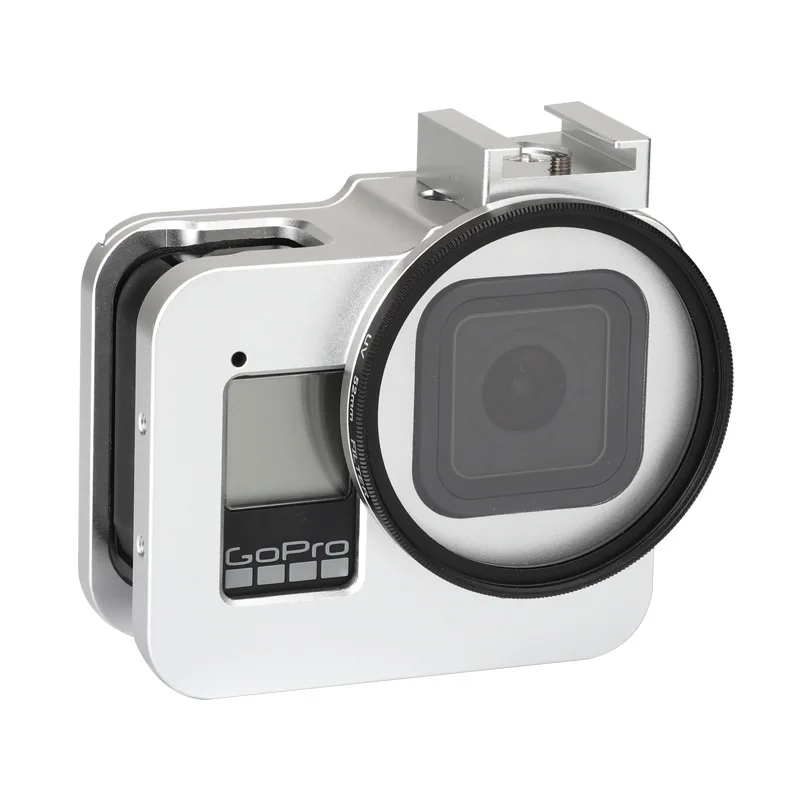 CNC алюминиевый сплав Защитная клетка рамка клетка для GoPro hero 8 hero 8 корпус Оболочка Чехол Крышка для Go pro Аксессуары для камеры