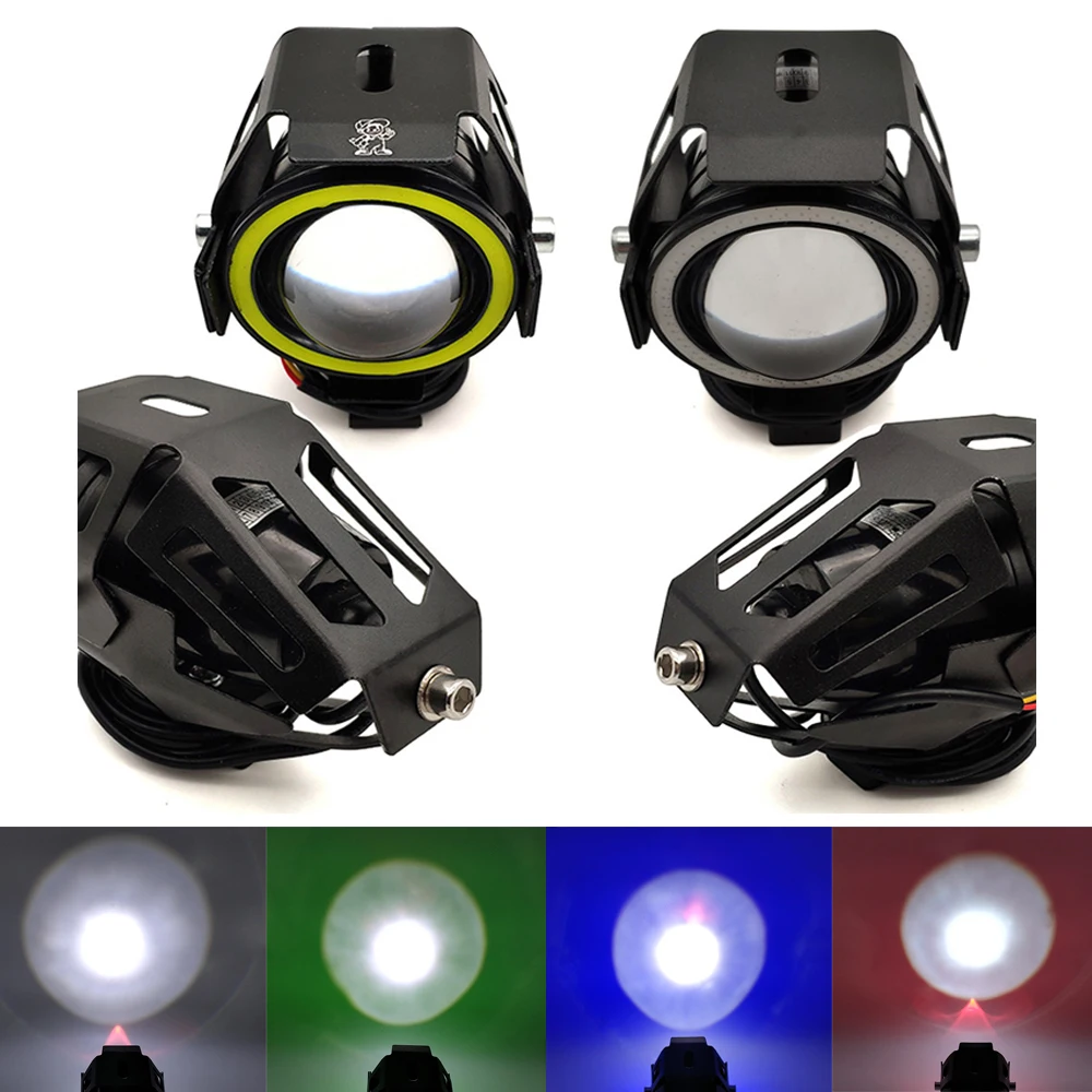 

U7 LED Light motorcycl Headlight angel eyes lights motorcycle accessories For Suzuki GS500E GSX250 GSX550 GSX1250 GSX1400