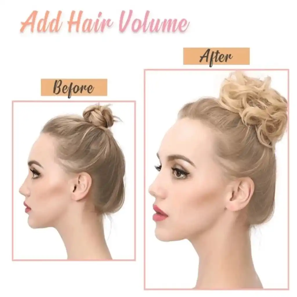 Synthetic Fake Hair Bun Chignons Hairpiece For Women Elastic