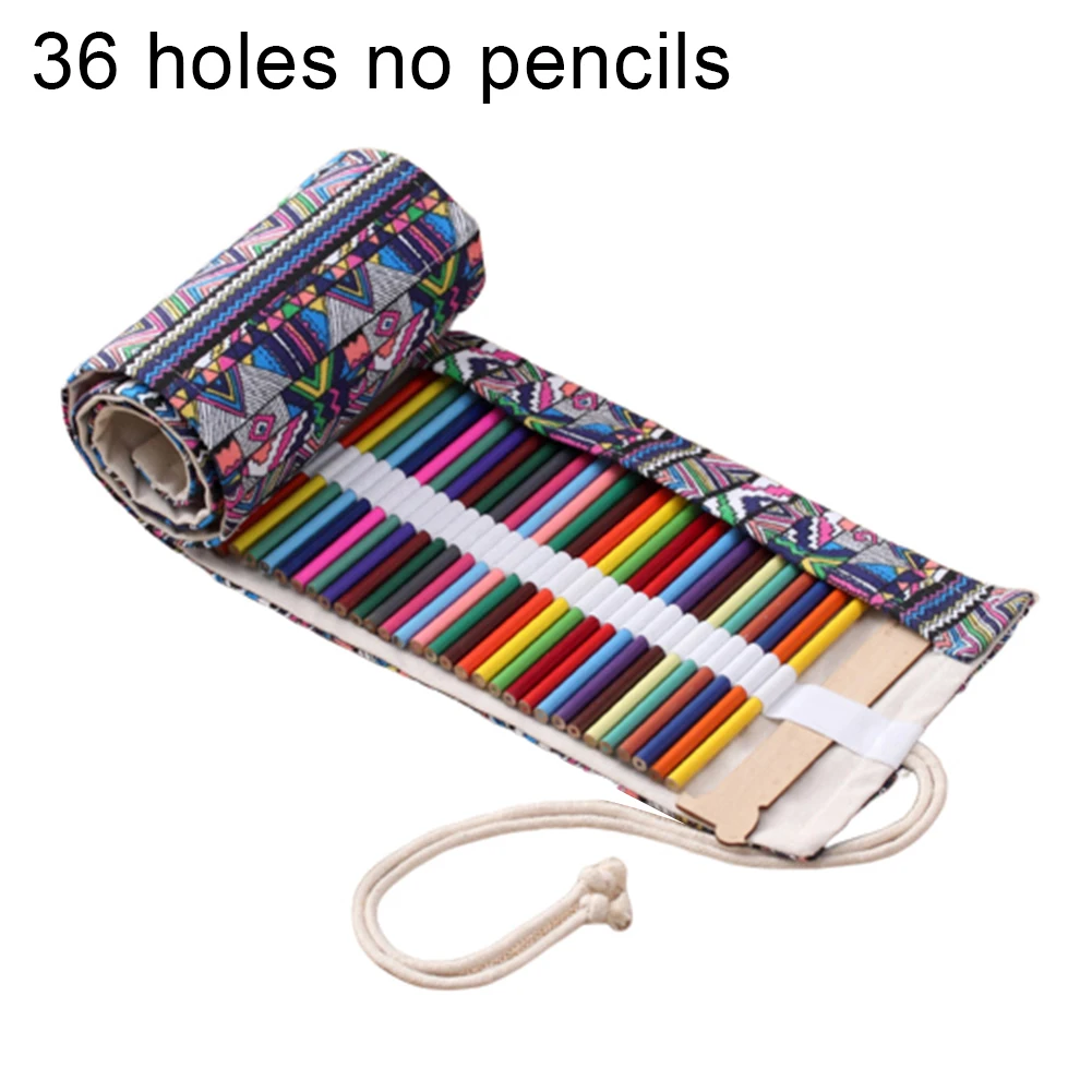 36/48/72/108 Holes Pencil Bag Pencilcase Pen Holder Pouch School Stationery