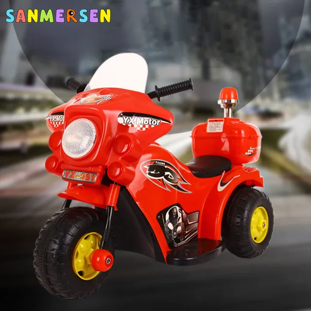New Fashion Children's Electric Tricycle Motorcycle Off-road Moto Charging Pedal Motorcar Three Wheels Bike Ride On Car For Kids 2