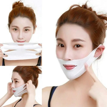 

4D V Face Mask Eliminate Double Chin Edema Lifting Firming Facial Line Slimming V Shape Lift Patch Wrinkle Reduce Face Care Tool