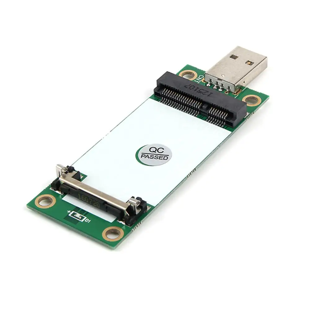 Мини PCI-E беспроводной WWAN к USB 2,0 адаптер карта с sim-картой слот для WWAN/LTE модуль 3g/4G для HUAWEI EM730 для SAMSUNG zte - Цвет: Красный