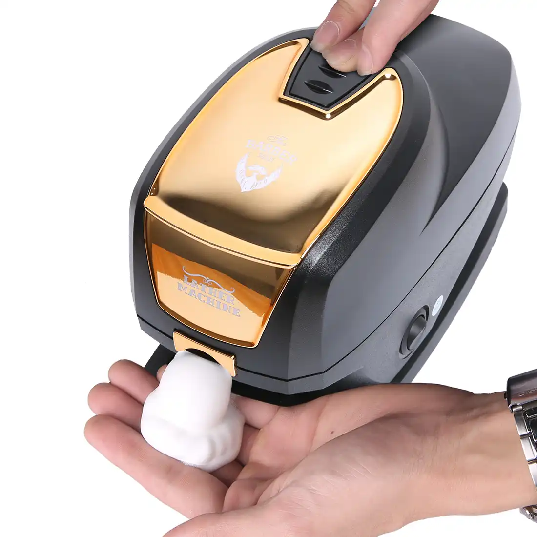 the barber man lather machine